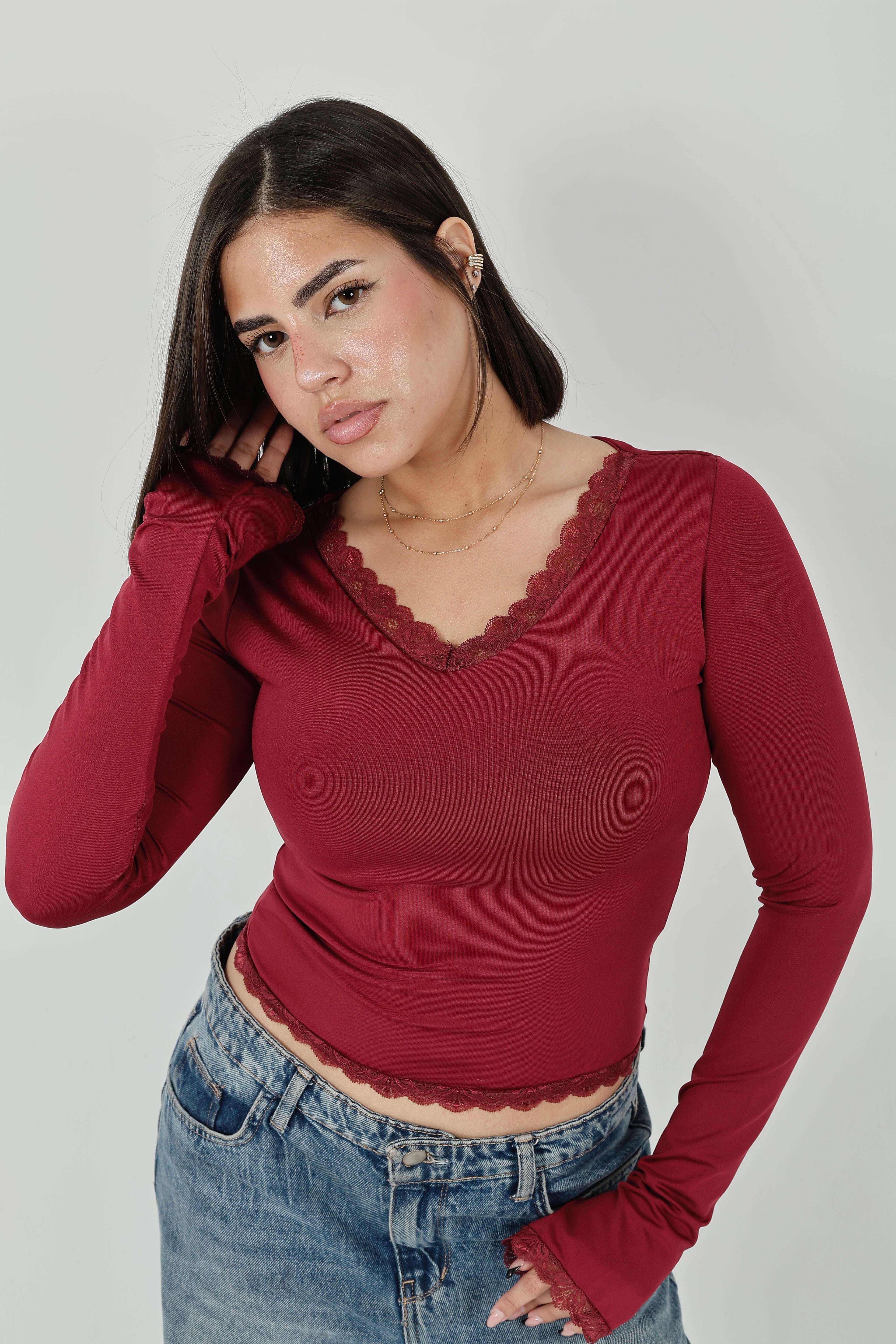 V-Basic Top Full Lace