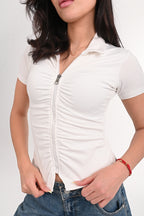 Zipper Short-sleeve