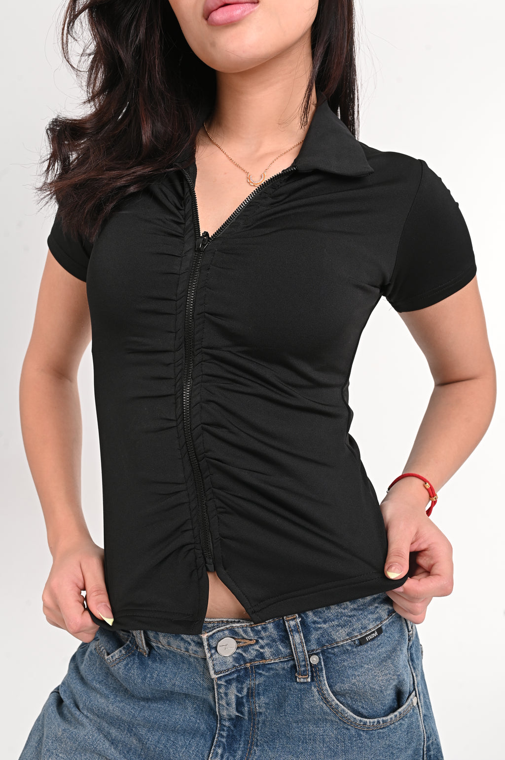 Zipper Short-sleeve
