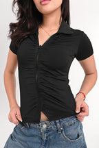 Zipper Short-sleeve