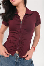 Zipper Short-sleeve