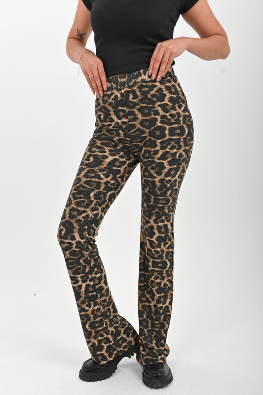 High Waisted Casual Striped Flare pants