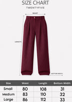 Pinstripe Wide-Leg Tailored Pants