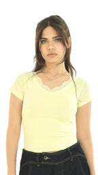 Lace (V) tank top