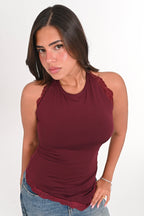 trim halter neck top