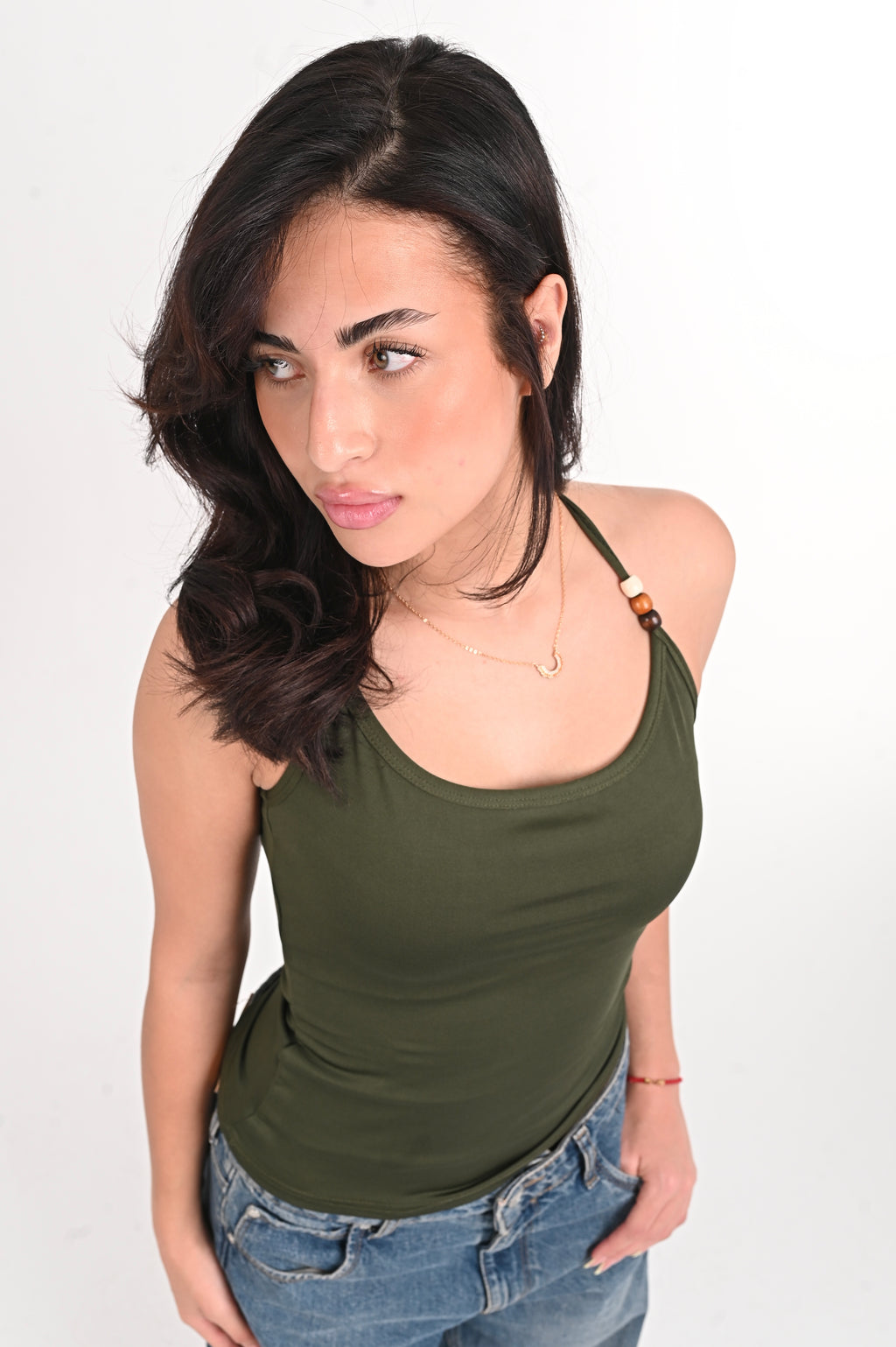 Beaded Halter Top
