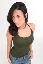 Beaded Halter Top