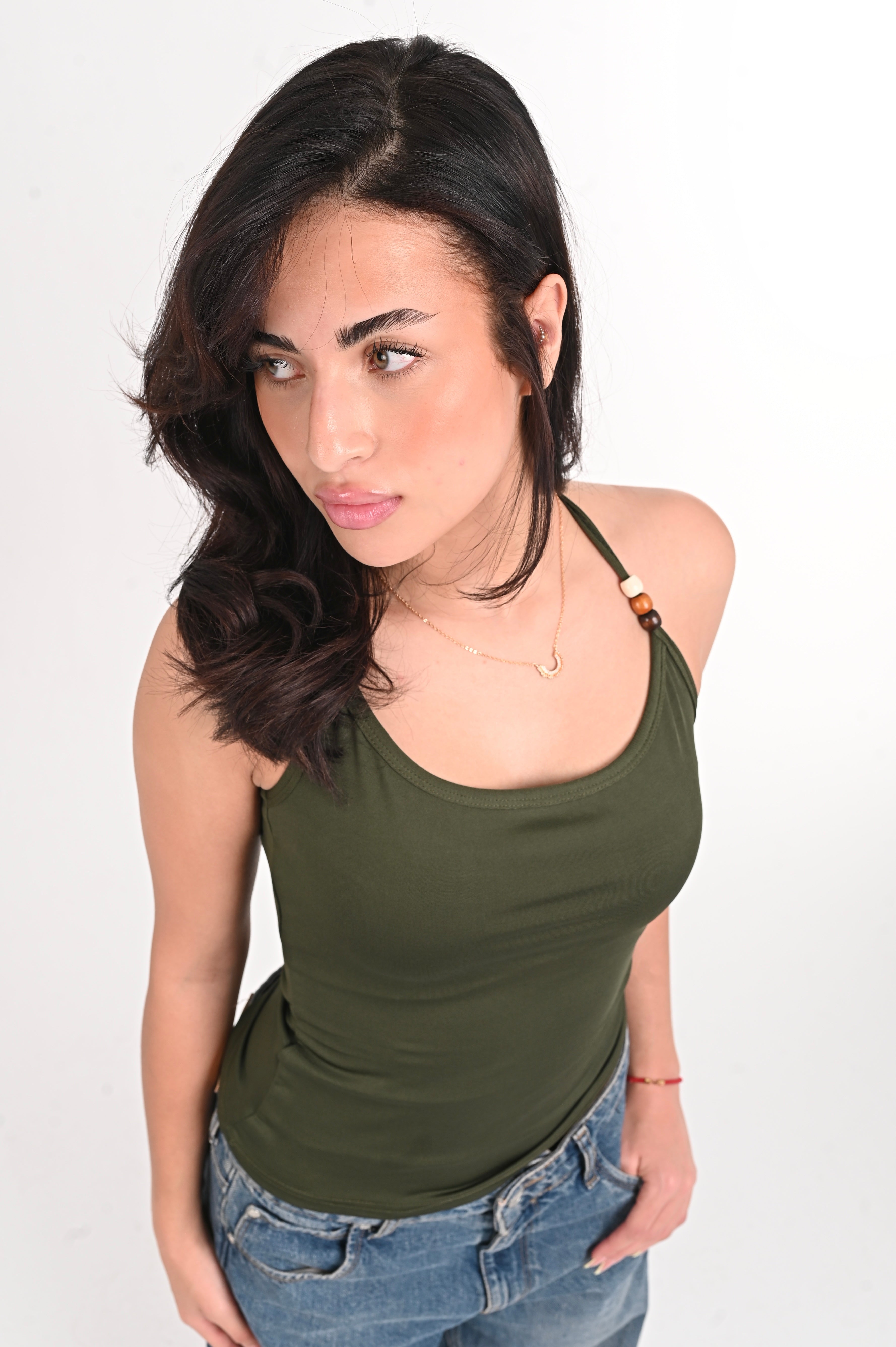 Beaded Halter Top