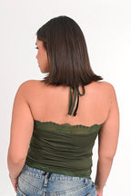 trim halter neck top