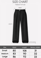 Pinstripe Wide-Leg Tailored Pants