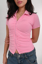 Zipper Short-sleeve