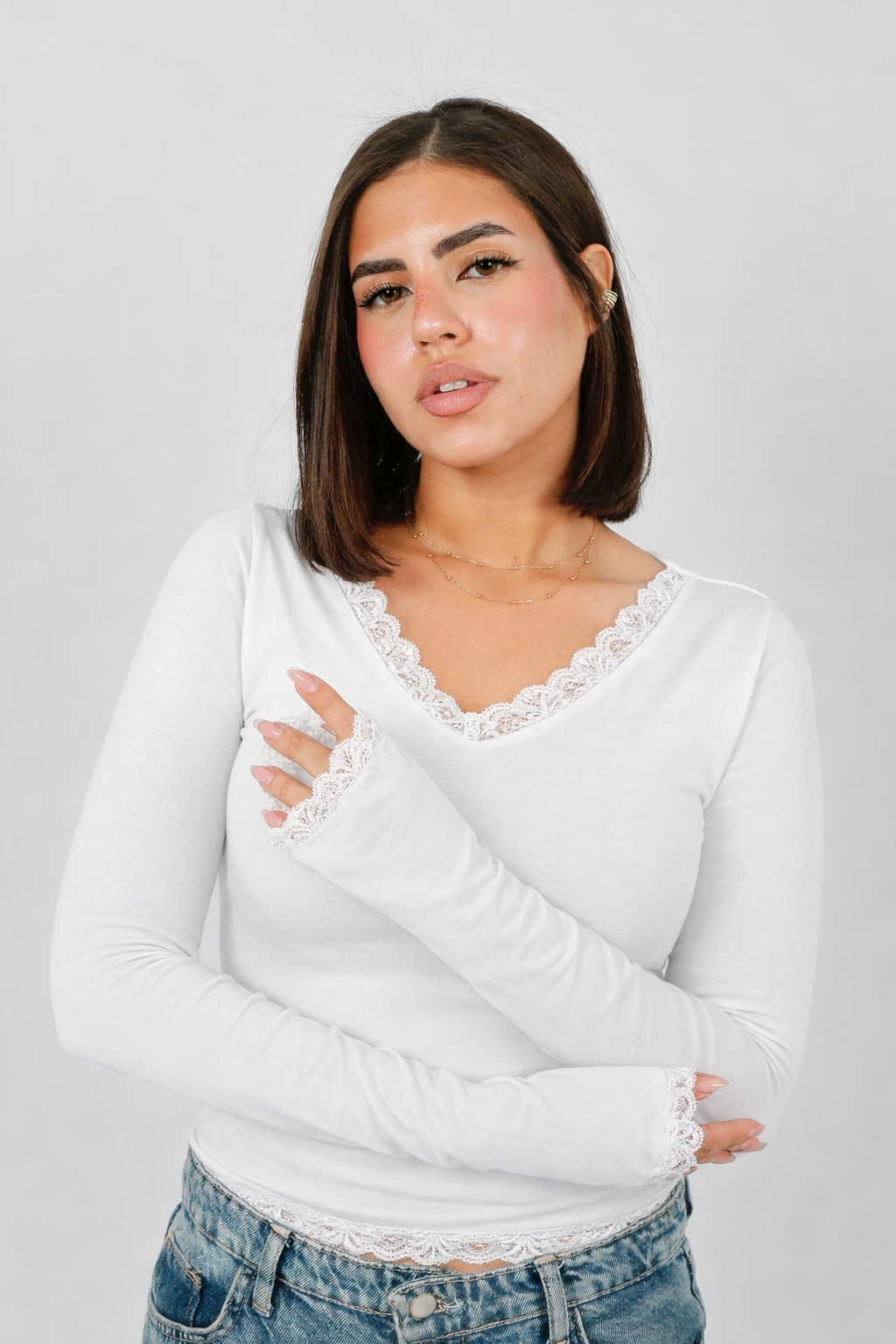 V-Basic Top Full Lace